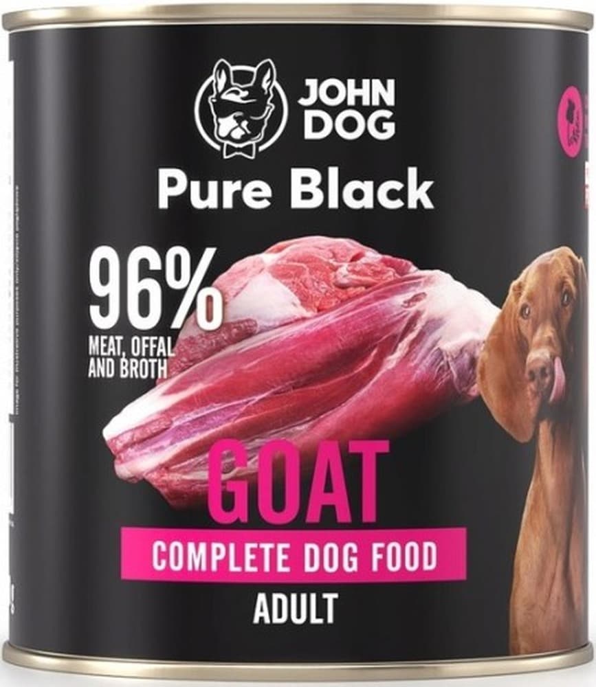 John Dog PURE BLACK Dorosły Kozina 800 g