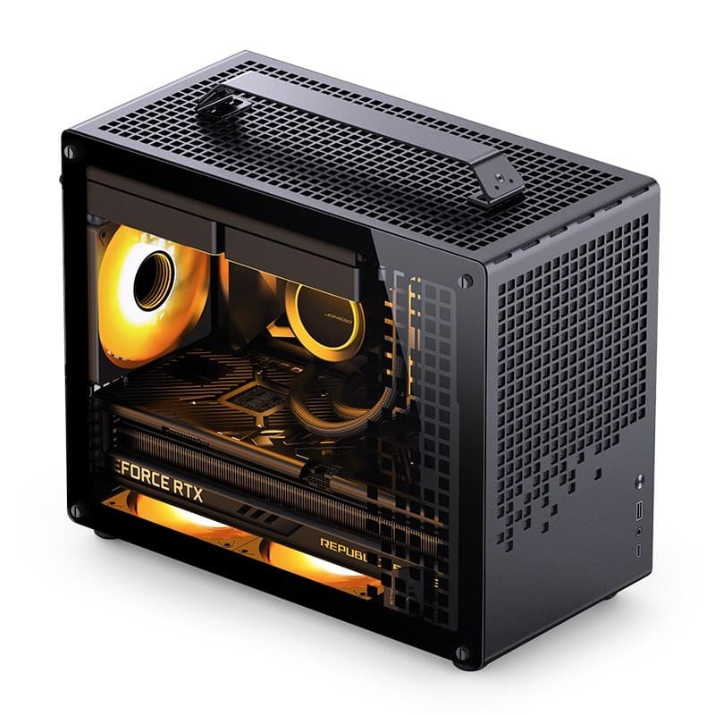 Obudowa Jonsplus Z20 MATX Handle Case czarna