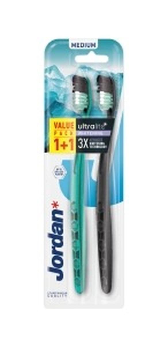 Jordan Ultralite Whitening Medium Szczoteczka do zębów 2 szt.