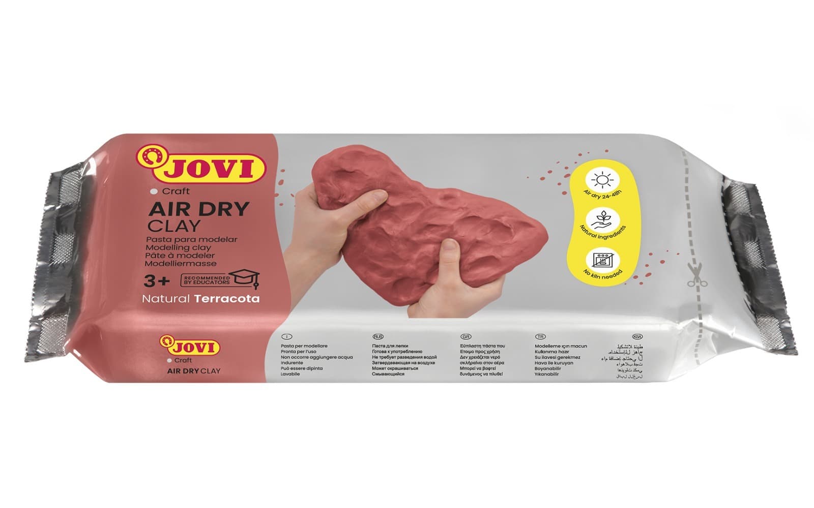 JOVI Glina Modelarska Biała 1 kg - Samoutwardzalna Masa Plastyczna