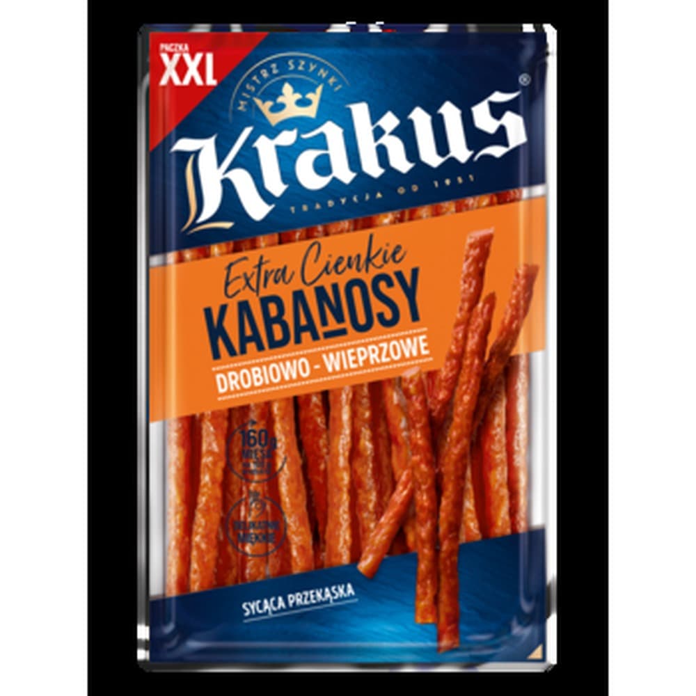 Kabanosy drobiowo-wieprzowe Krakus 250 g