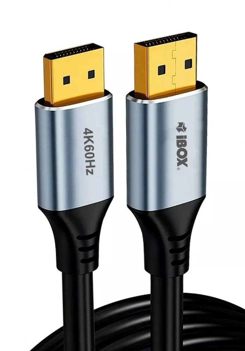 Kabel DisplayPort 4K60Hz ze złotą wtyczką, 2 metry