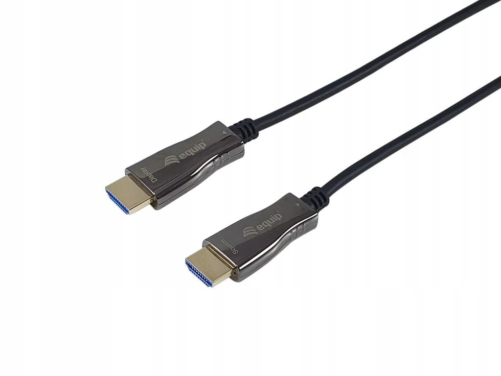 Kabel HDMI HS Ethernet 2.0 18Gb AOC 4K/60Hz 100 m czarny