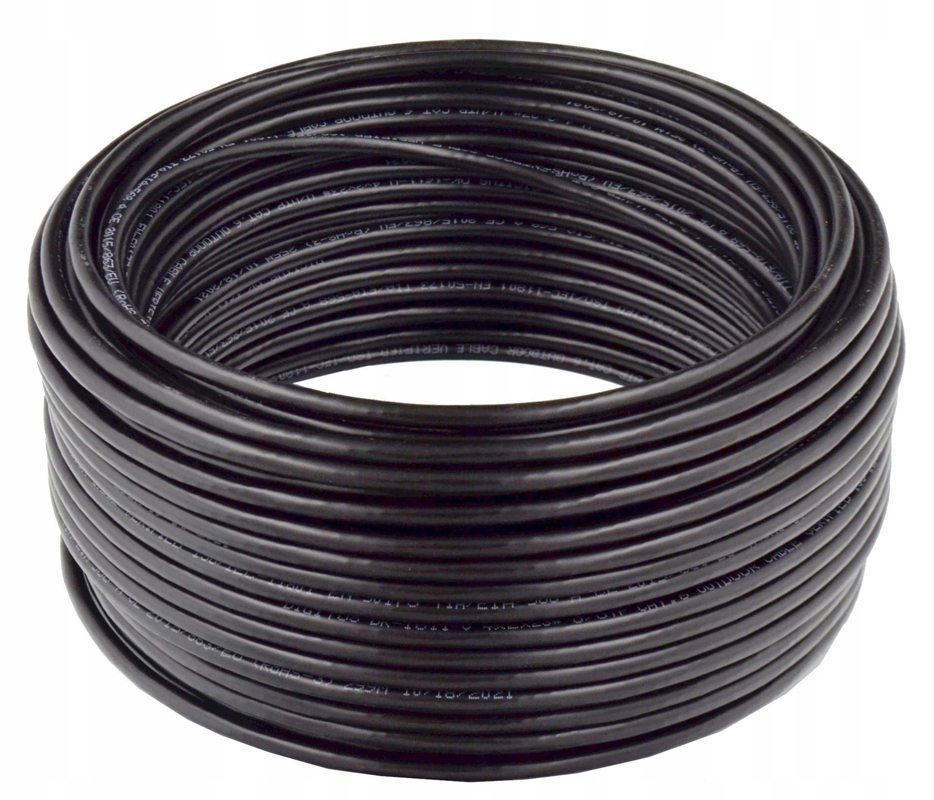 Kabel instalacyjny zewnętrzny suchy kat.6 U/UTP Fca PE 100m czarny