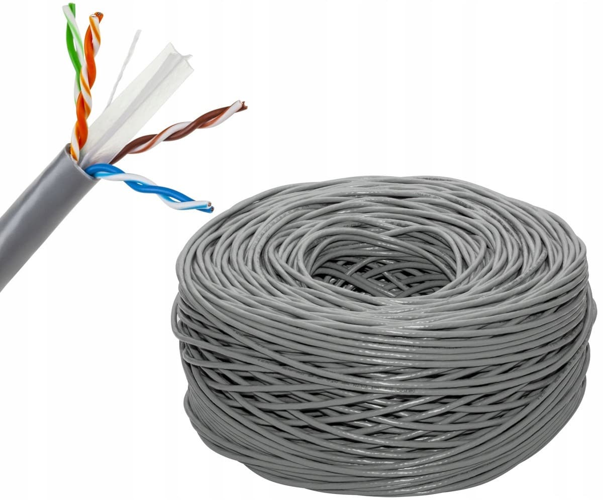 Kabel komputerowy miedziany - skrętka UTP Cat6e Cabletech