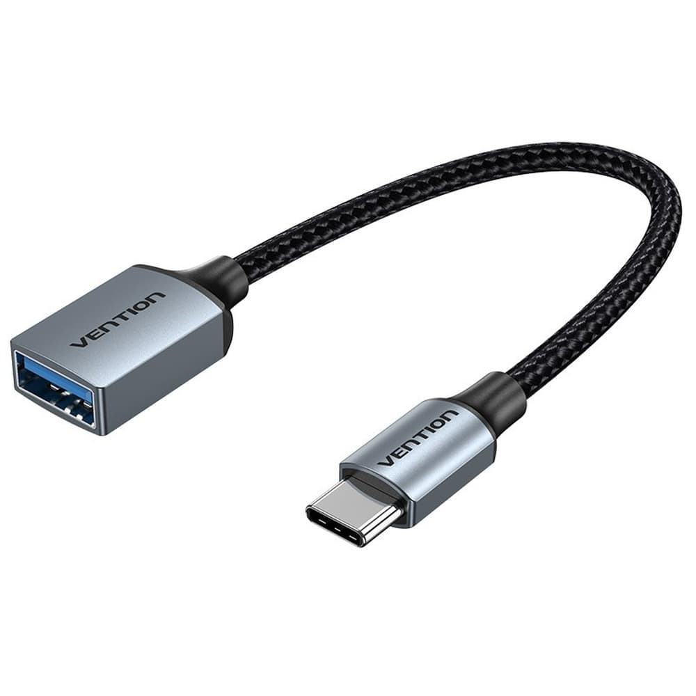 Kabel OTG USB-C do USB-A 3.0 Vention 0,15 m szary