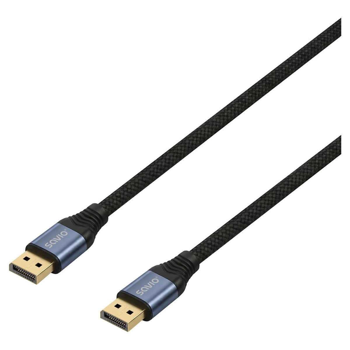 Kabel SAVIO DisplayPort 2.1 1m CL-209 Czarny