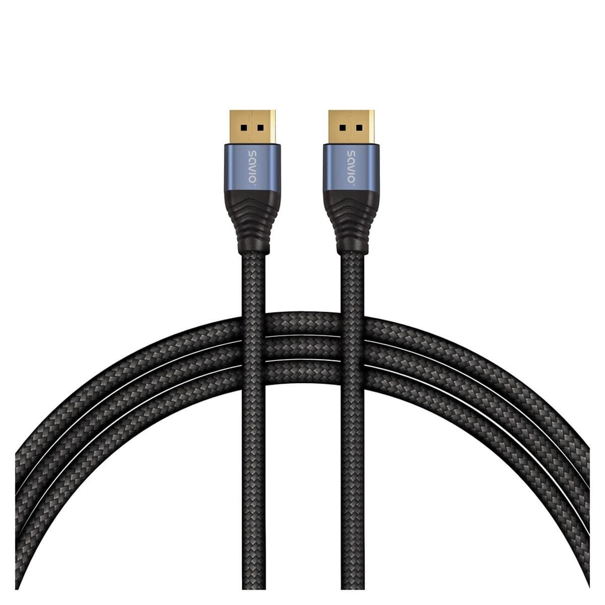 Kabel SAVIO DisplayPort 2.1 1m CL-209 Czarny