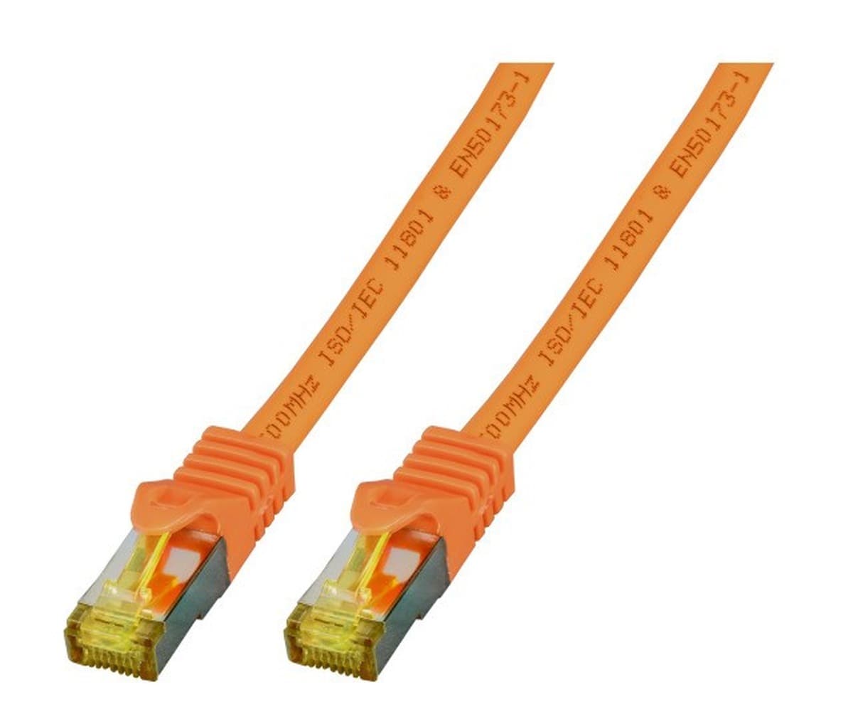 Kabel sieciowy EFB RJ45 S/FTP Cat.6A LSZH Cat.7 30m pomarańczowy