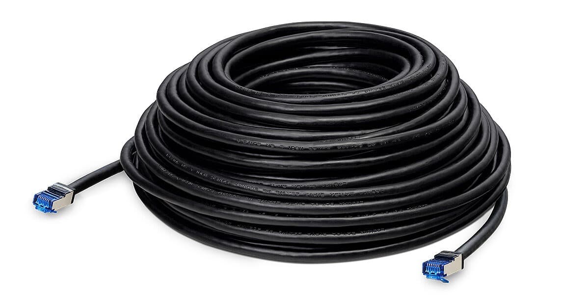 Kabel sieciowy LANCOM OW-602 Ethernet Czarny Cat6a S/FTP (S-STP), 30 m