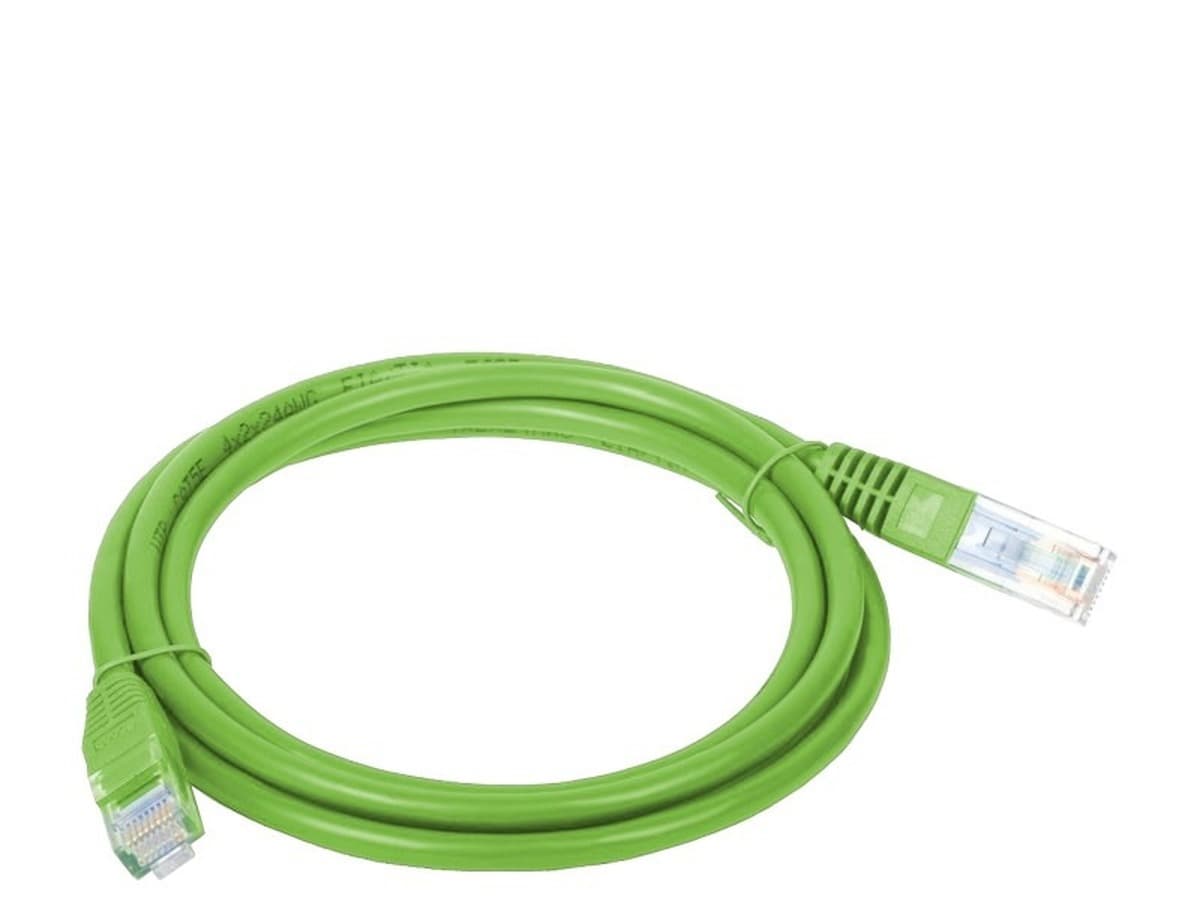 Kabel sieciowy UTP kat. 5e 0,5 m zielony