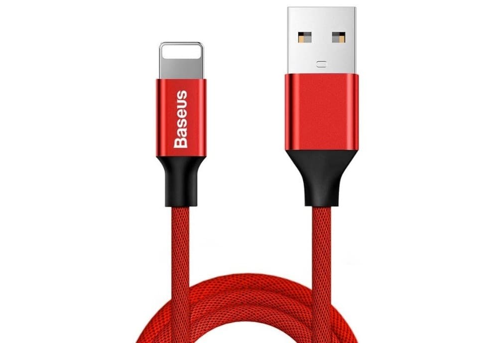 Kabel USB 2.0 - Lightning Baseus Yiven, długość 1.8m, kolor czerwony