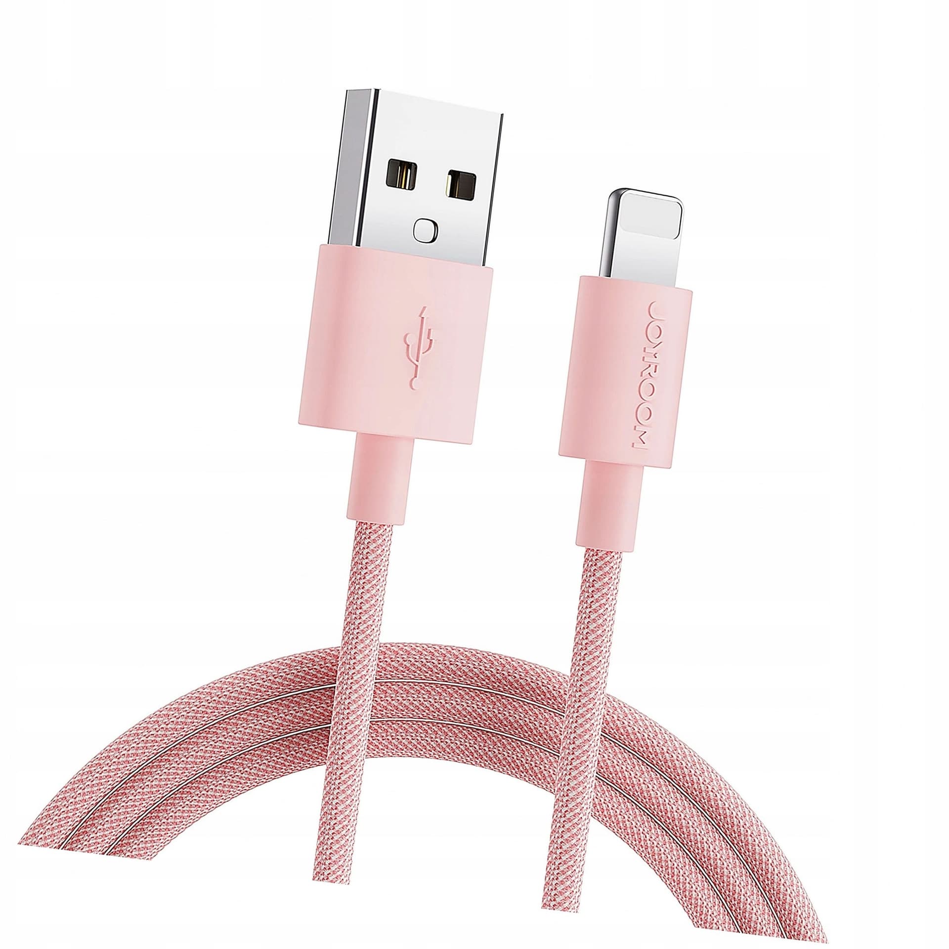 Kabel USBA-USBC eXc WHIPPY Pro,2.0m,cukierkowy róż