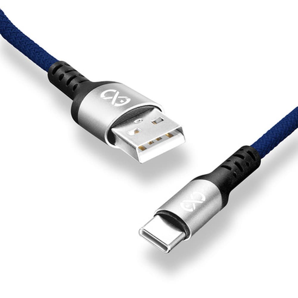 Kabel USBA-USBC eXc BRAID,1.2m,granatowy