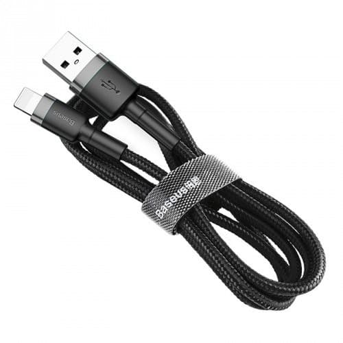 Baseus Kabel USB do Lightning 2.4A 1m szaro-czarny