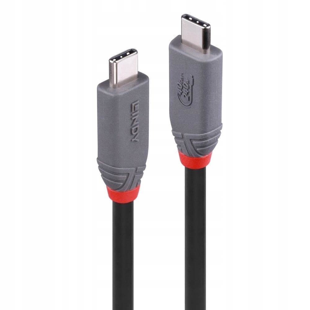 Kabel USB Lindy USB4 Gen 3x2 2 m USB C Czarny