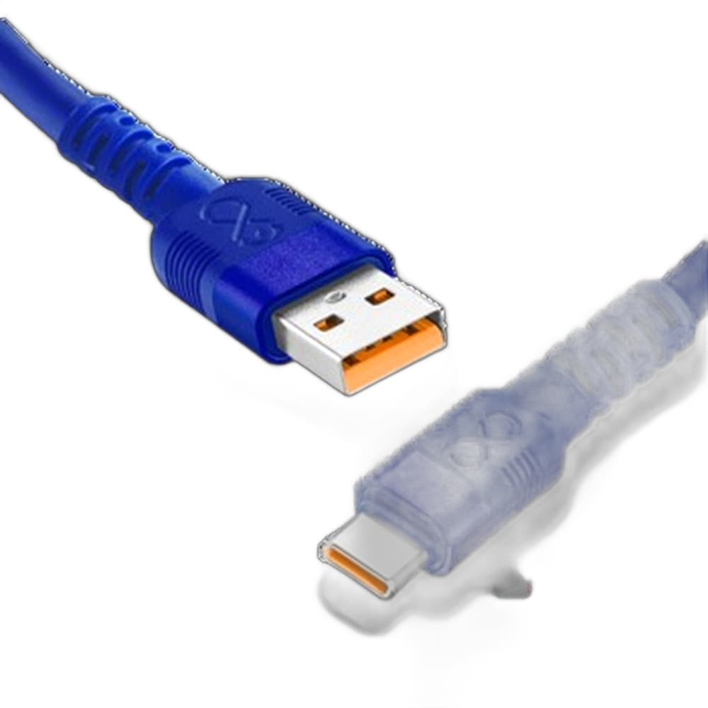 Kabel USBA-USBC eXc WHIPPY Pro,0.9m,chabrowy granat