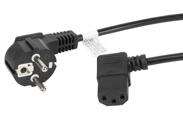 Kabel zasilający IEC C13 - Schuko 1.8m czarny