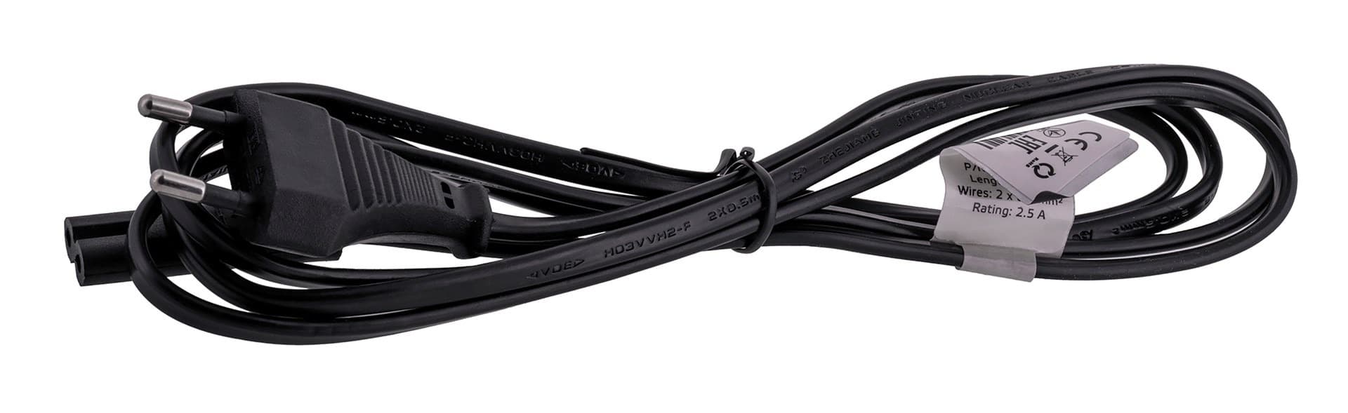 Kabel zasilający ósemka C7 do notebooka, radia Gembird 1.8m