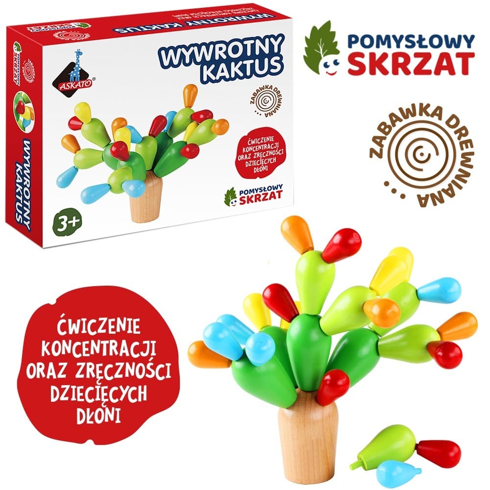Kaktus Wywrotny pomysłowy skrzat dla dzieci
