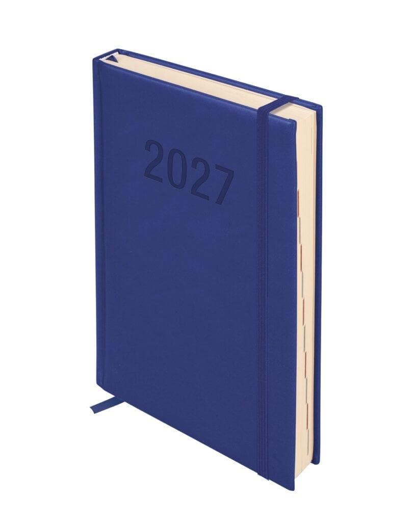 Kalendarz 2027 Colorfix-bis A5 dzień na stronie granatowy 384 strony