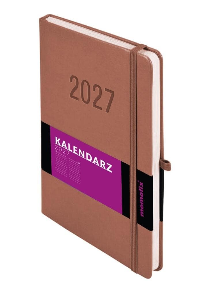 Kalendarz 2027 Memofix B5 DNS kolor mocha mouse dzien na stronie