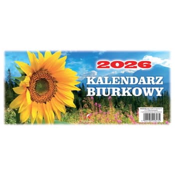 Kalendarz biurkowy stojący 24 x 11 cm układ tygodniowy