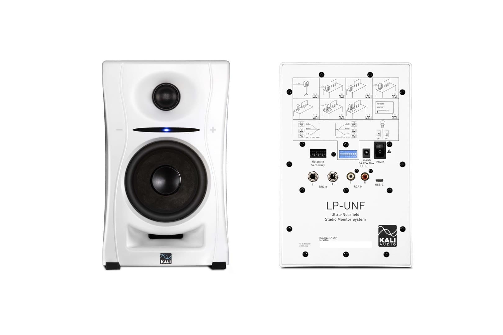 Kali Audio LP-UNF-WH Para monitorów odsłuchowych, białe