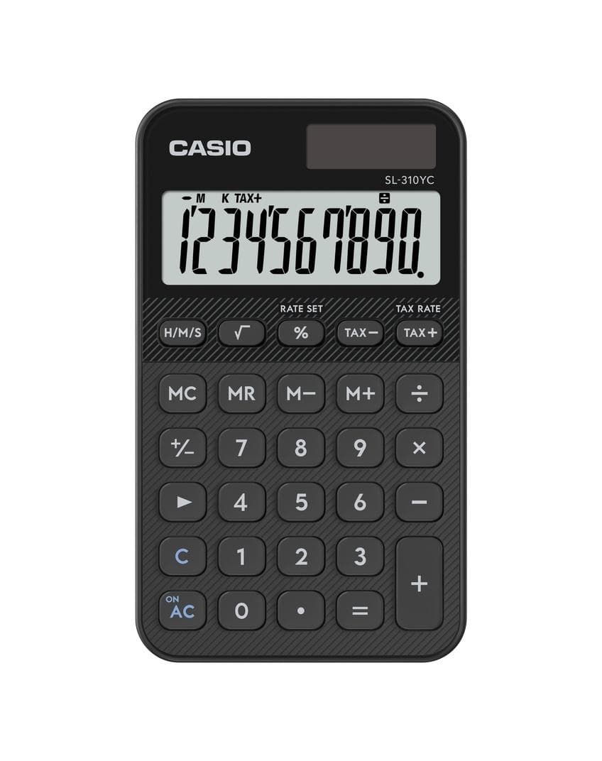 Kalkulator biurowy Casio SL-310YC-BK 10-cyfrowy czarny
