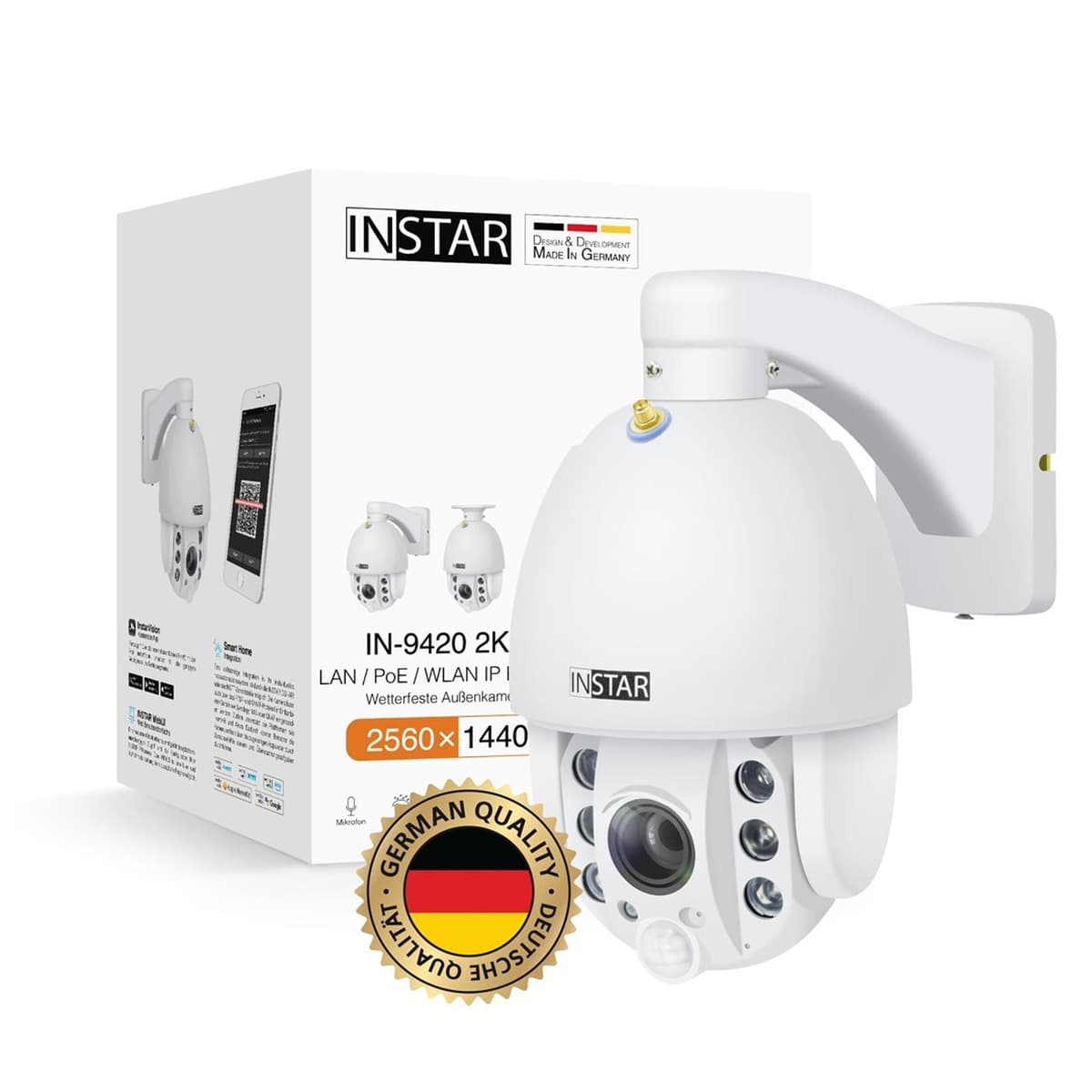 Kamera IP INSTAR IN-9420 2K+ Biała