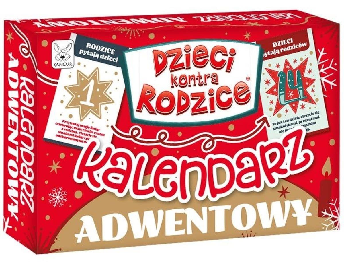 Kangur Kalendarz Adwentowy Dzieci kontra Rodzice - Gra edukacyjna