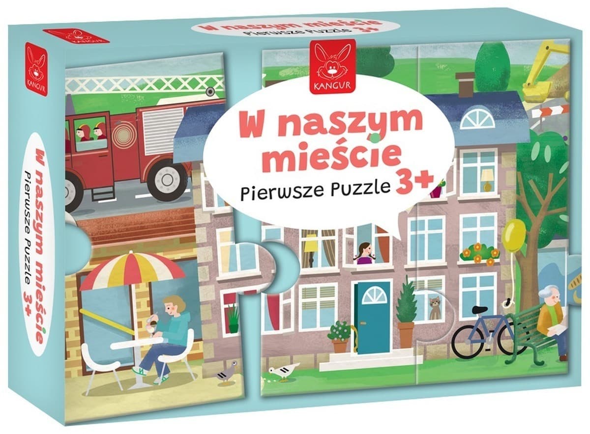 Kangur Pierwsze puzzle W naszym mieście - Gra edukacyjna dla dzieci