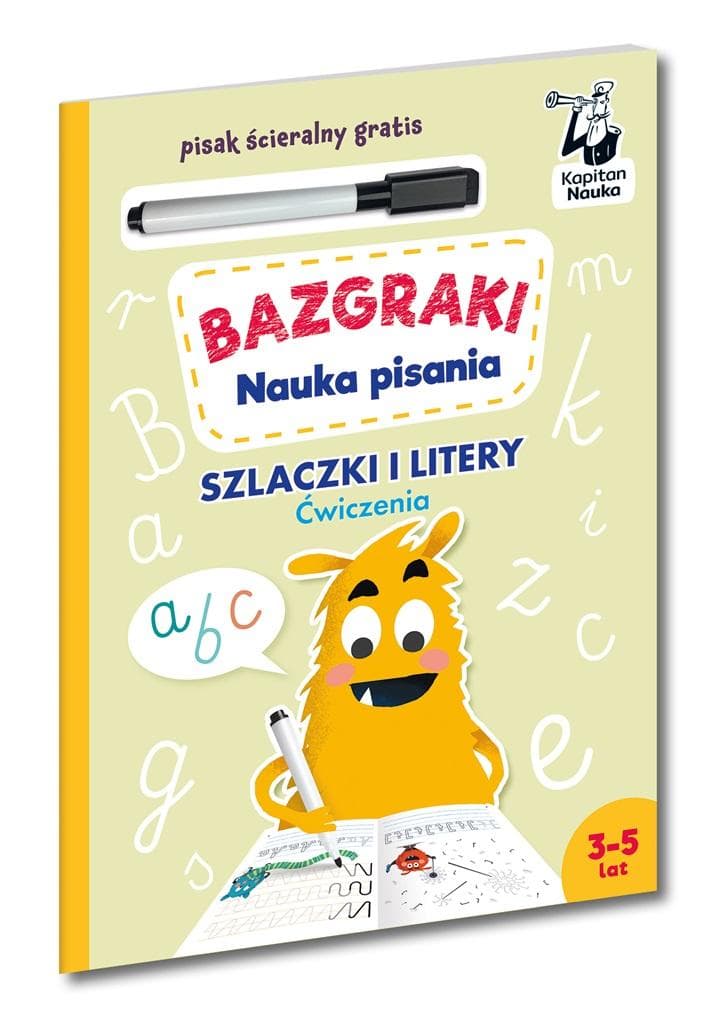Szlaczki i litery Ćwiczenia Nauka pisania Bazgraki
