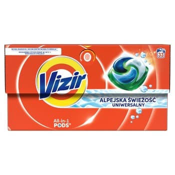 Kapsułki do prania Vizir Alpine Fresh 33 sztuki żelowe