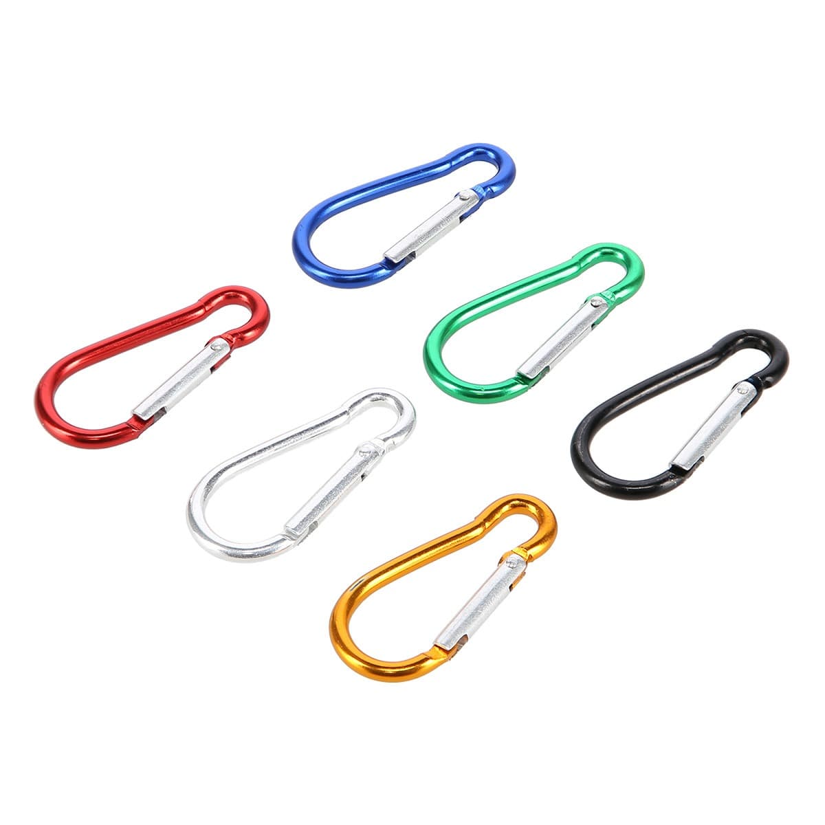 Karabińczyki aluminiowe NILS CAMP zestaw 6 sztuk 4,6 cm