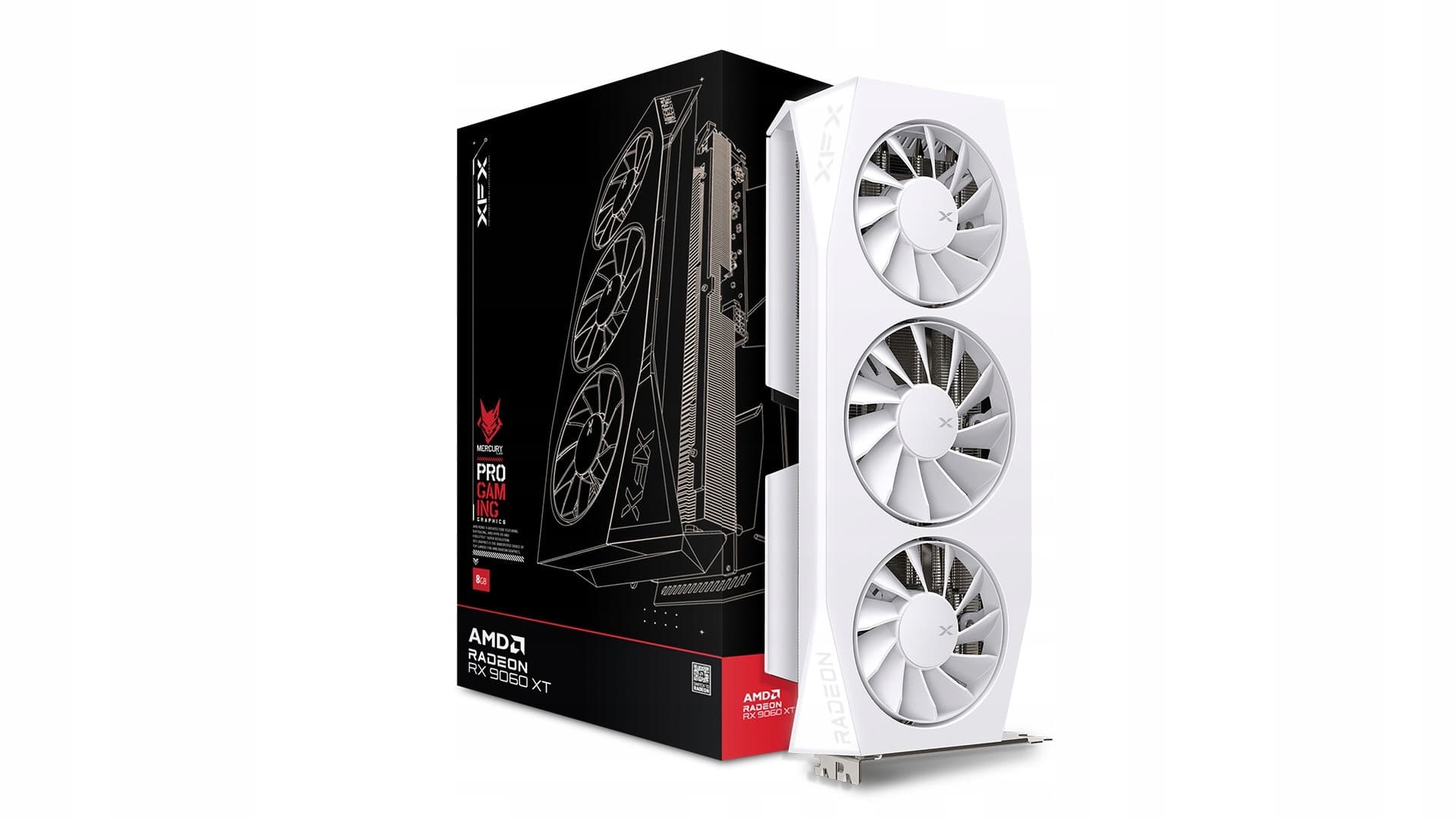 Karat XFX Mercury Radeon RX 9060XT OC Gaming WH 16GB