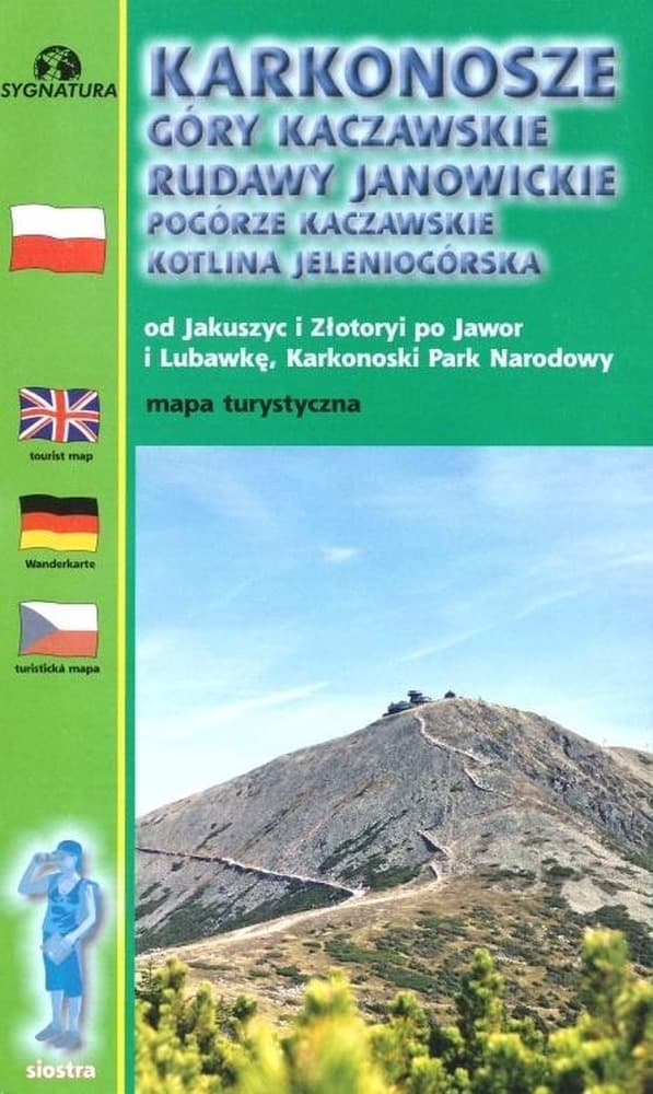 Karkonosze Góry Kaczawskie Mapa Turystyczna Skala 1:50 000