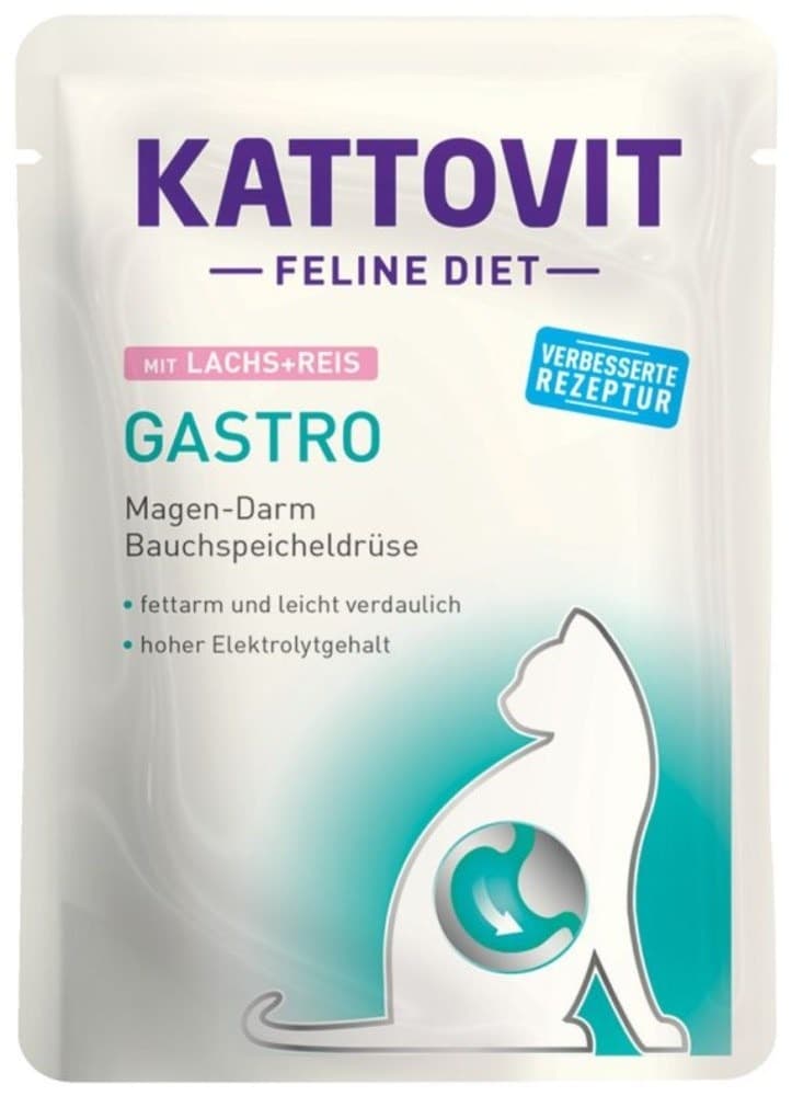 Kattovit Gastro karma dla kota z łososiem i ryżem 85 g