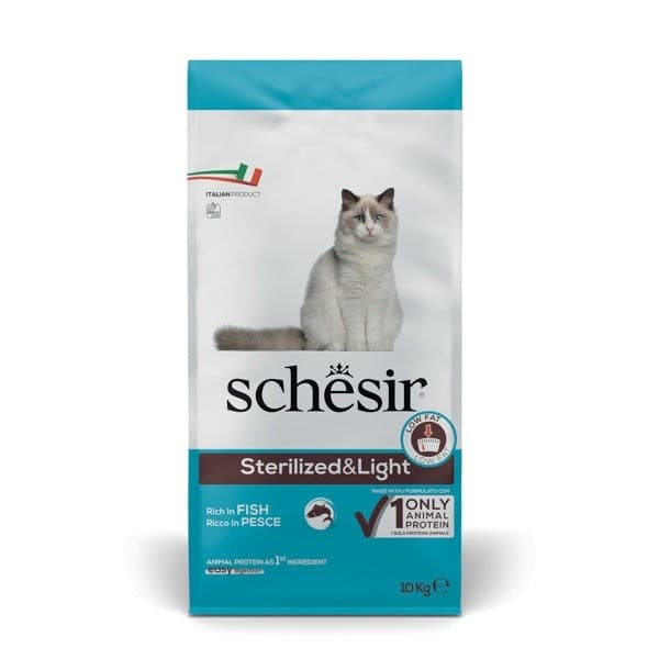 Sucha karma dla kota Schesir Sterilized bogata w rybę 10 kg