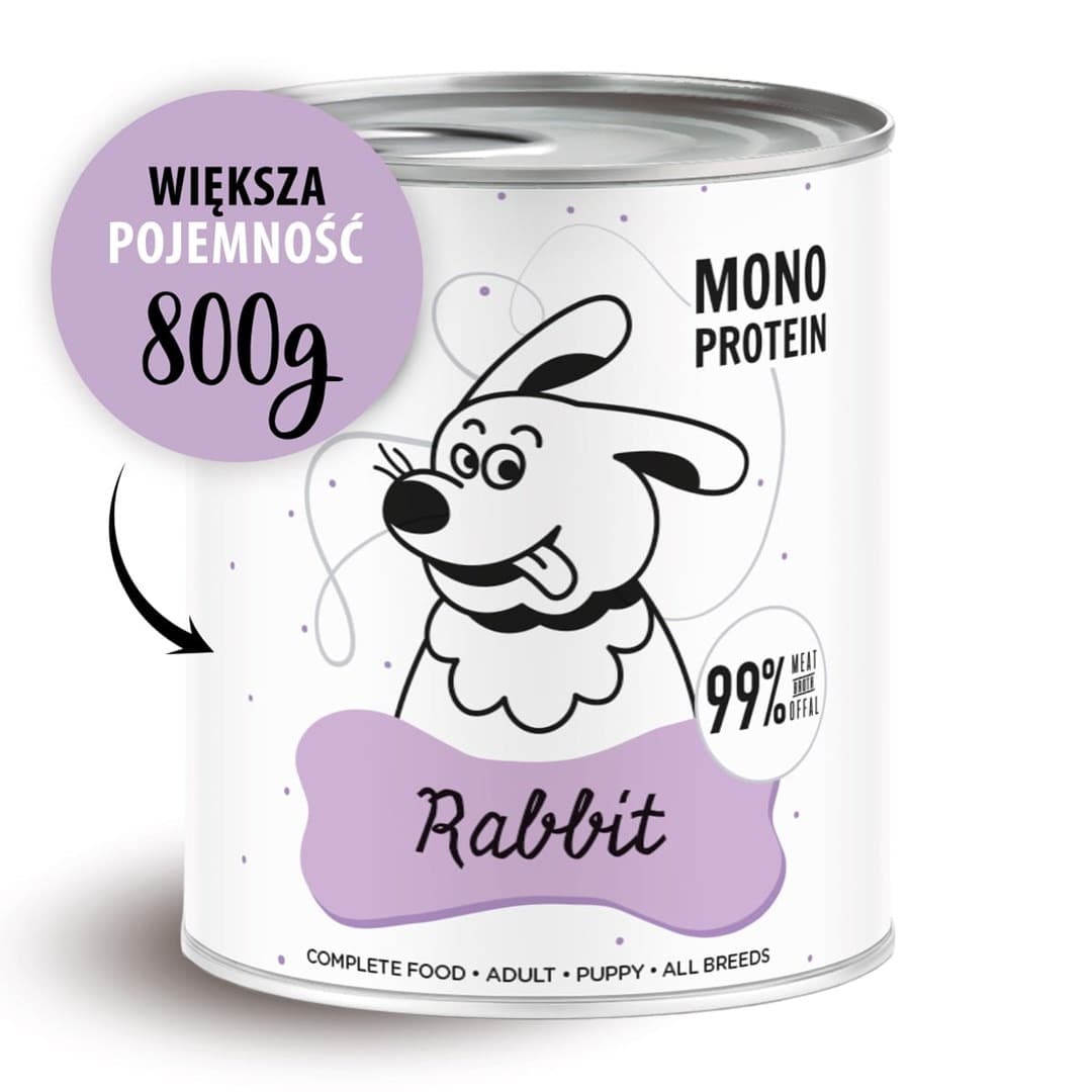 Paka Zwierzaka Pepe Rabbit 99% Karma dla Królika 800 g