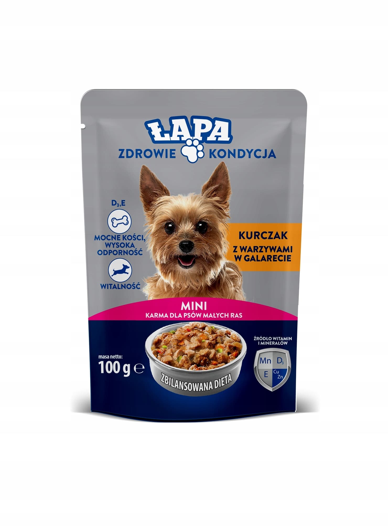 My Love pełnoporcjowa karma w saszetkach dla dorosłych psów z kurczakiem 100g