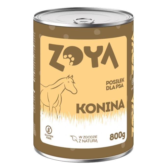 ZOYA Karma Mokra dla psów Konina 800g