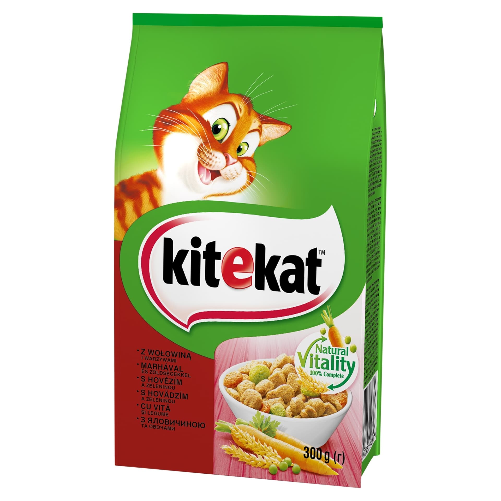 Kitekat Sucha karma z wołowiną i warzywami