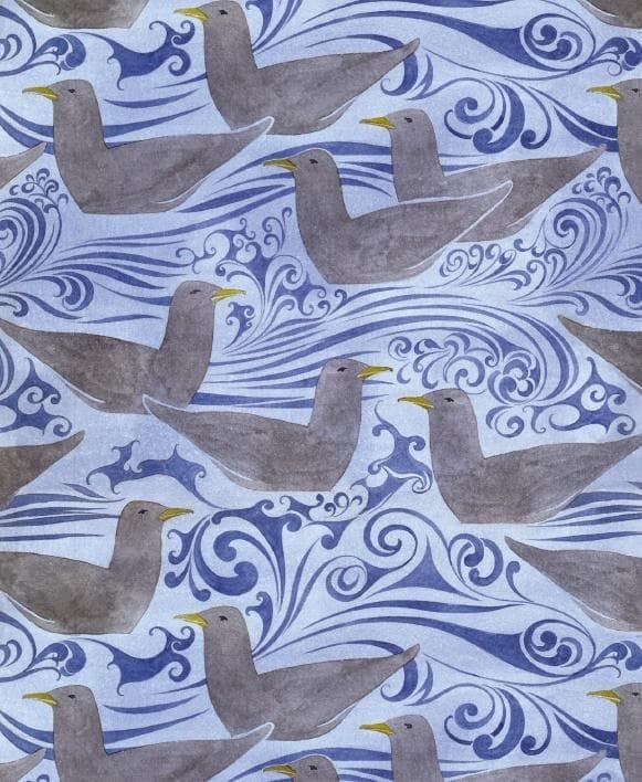 Karnet uniwersalny Seagulls 14x17 cm z kopertą