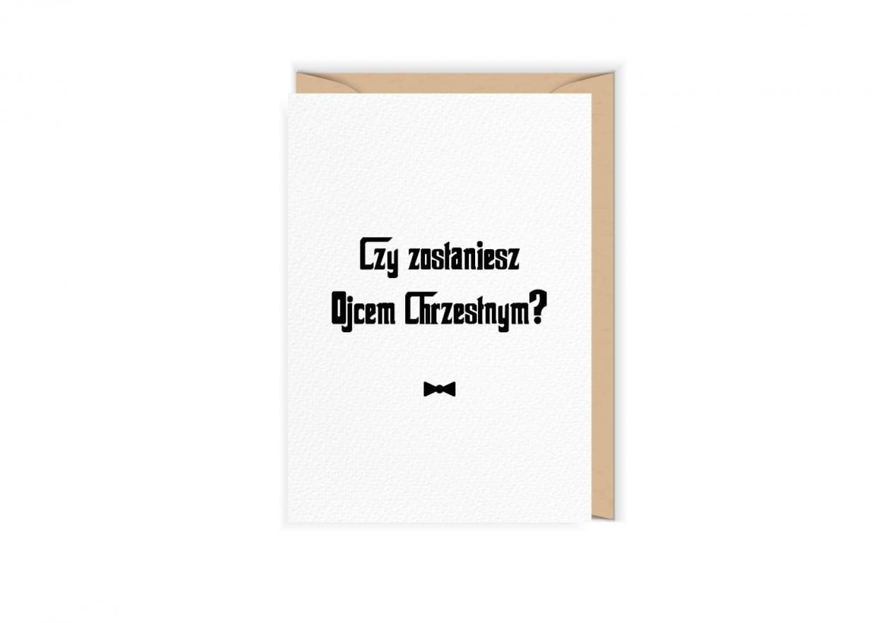 Karnet Chrzest - Rodzice Chrzestni