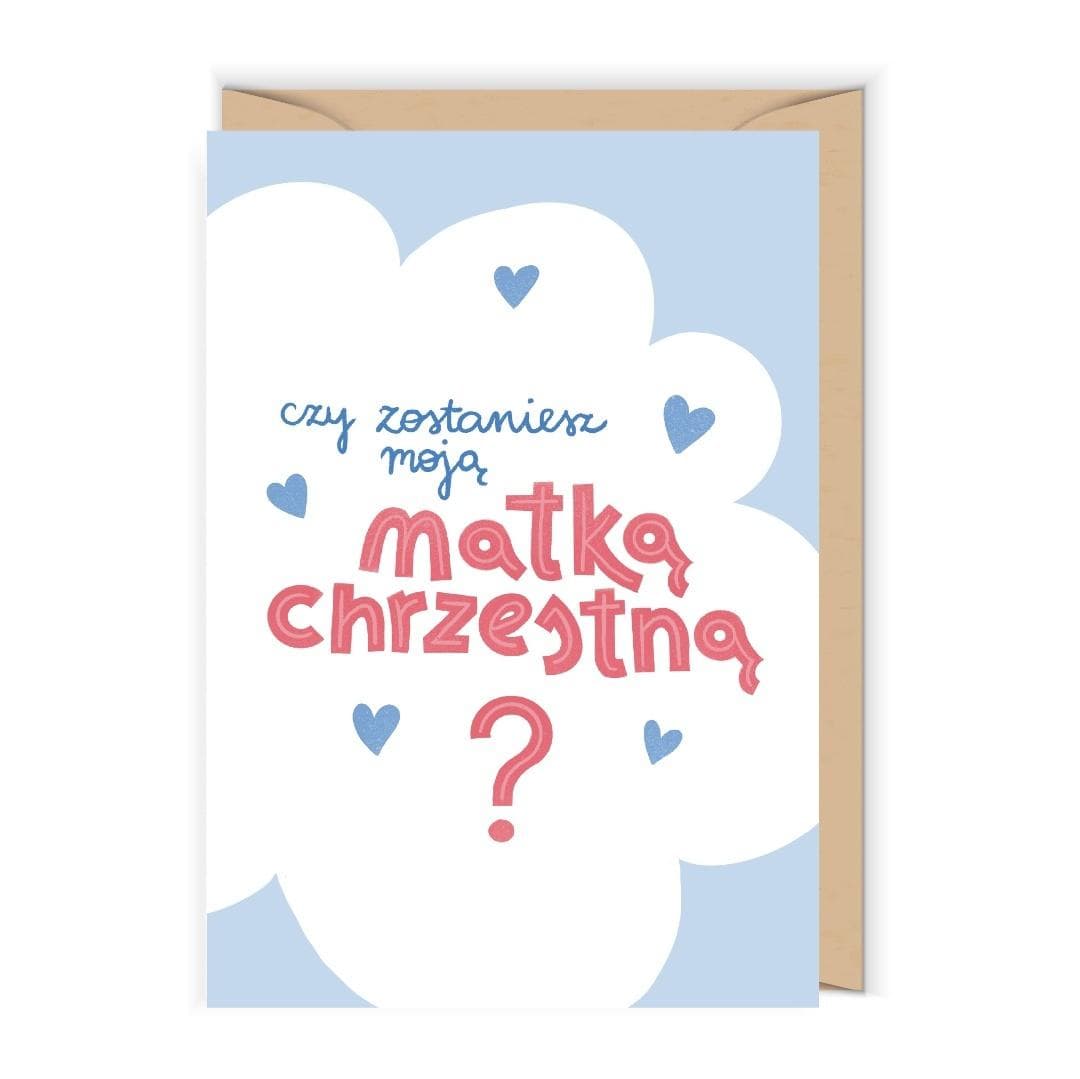 Karnet Chrzest - Rodzice Chrzestni