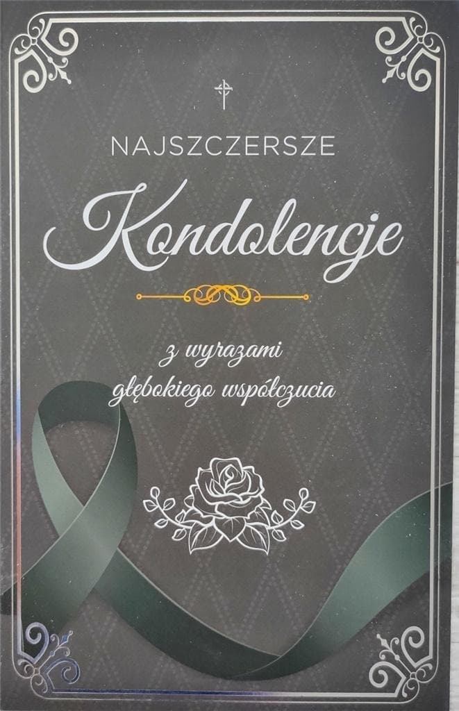 Karnet Kondolencyjny z Kopertą YEKU