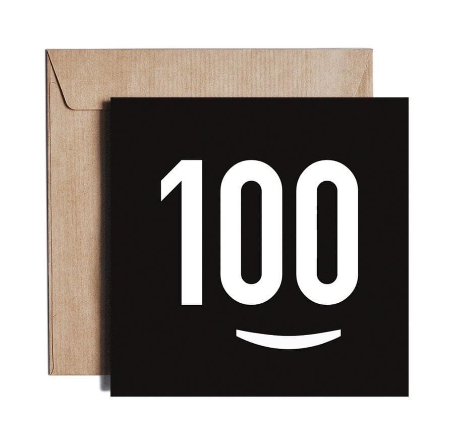 Karnet Okolicznościowy Urodziny / Birthday 100% z Warszawy