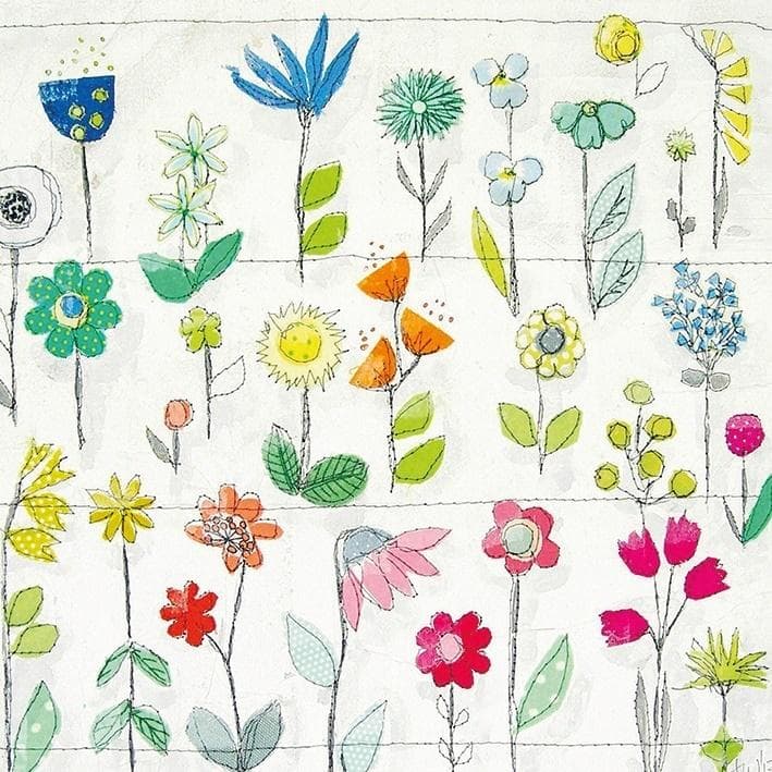 Karnet kwadratowy z kopertą Wzór Floralny