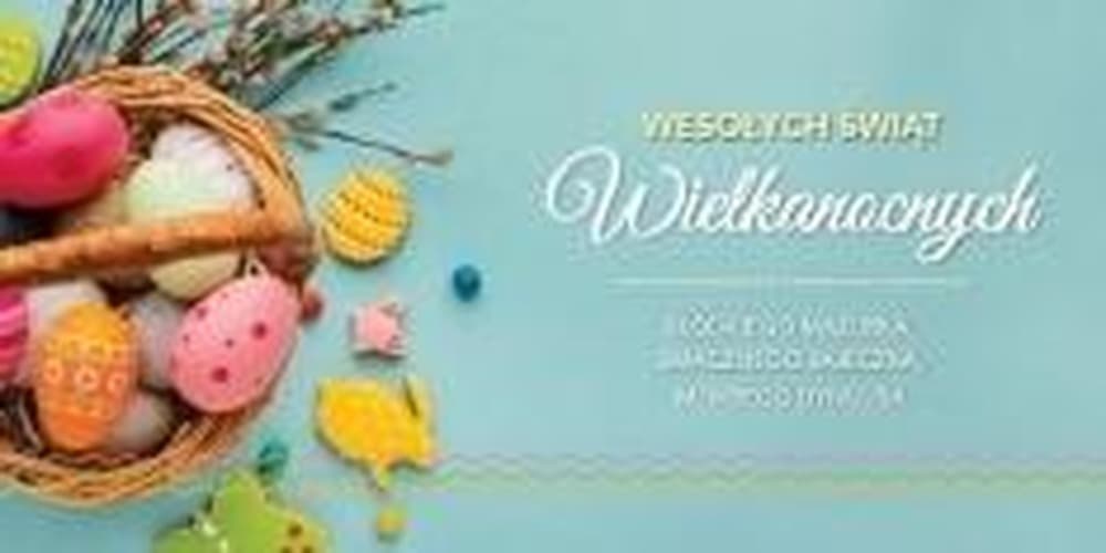 Karnet okolicznościowy Wielkanoc format DL z folią